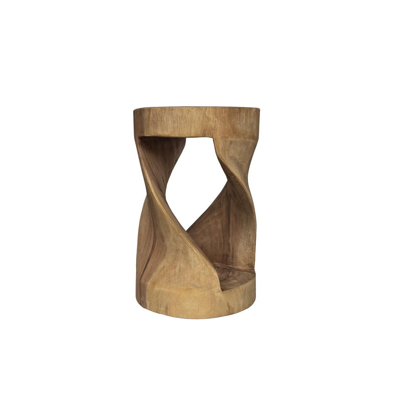 Krukje Suar Stool Suar hout Naturel hout 29 cm 29x29x45 cm-Krukken-Livingfurn