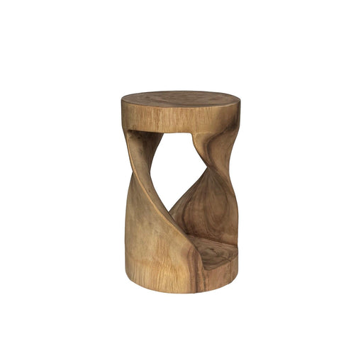 Krukje Suar Stool Suar hout Naturel hout 29 cm 29x29x45 cm-Krukken-Livingfurn