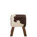 Krukje Wit Fur 29 cm Stool Cow-Krukken-J-Line