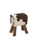 Krukje Wit Fur 29 cm Stool Cow-Krukken-J-Line