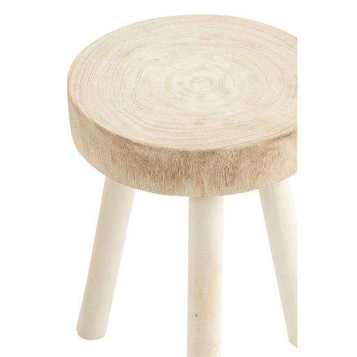 Krukje Wit Paulownia hout 29 cm 29x29x56 cm-Krukken-J-Line