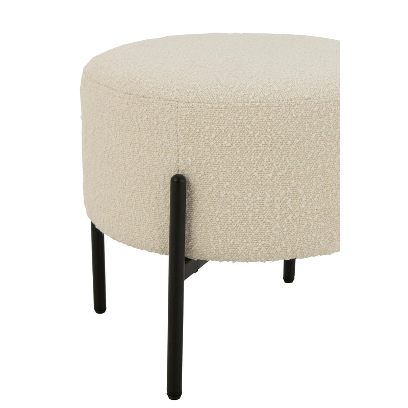Krukje Wit Polyester 44 cm 44x44x41.5 cm-Krukken-J-Line