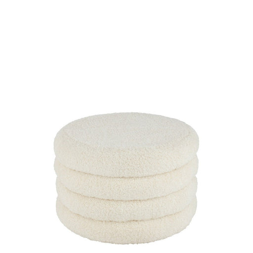 Krukje Wit Polyester Rond 65 cm-Krukken-J-Line