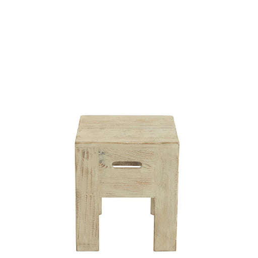 Krukje Wit Recycled grenen 35 cm-Krukken-J-Line