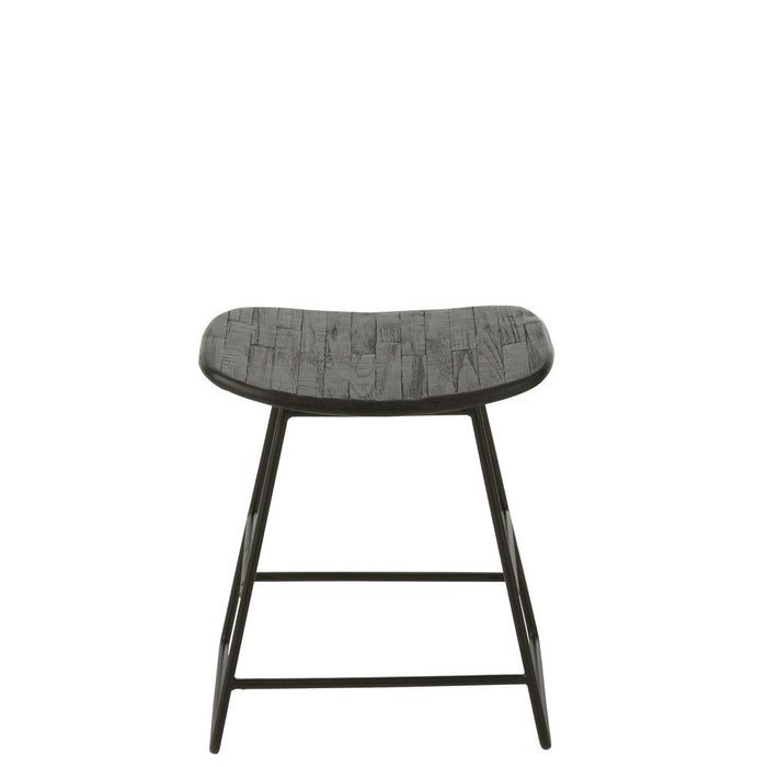 Krukje Zwart Ijzer Rechthoekig 30 cm-Krukken-J-Line