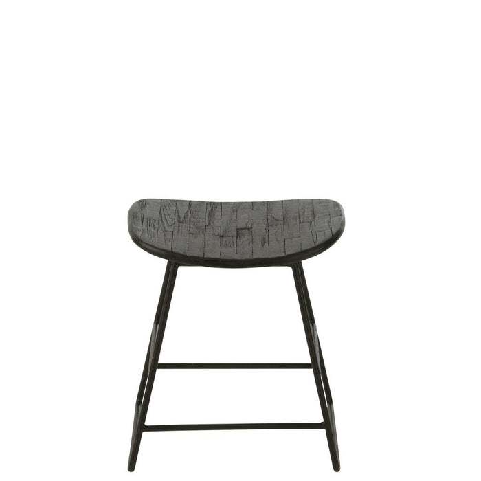Krukje Zwart Ijzer Rechthoekig 30 cm-Krukken-J-Line