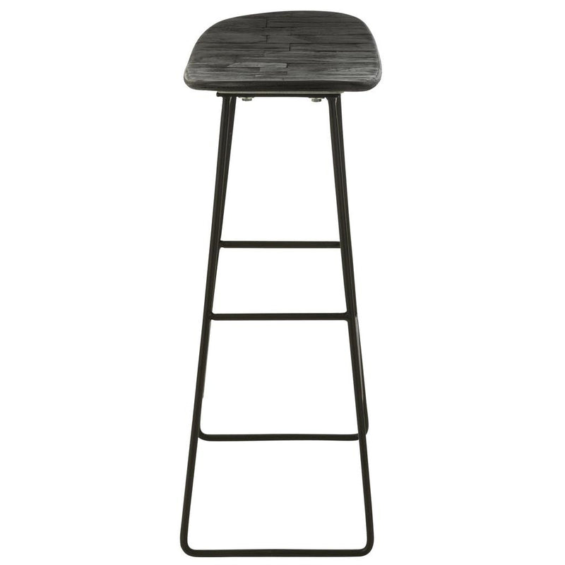Krukje Zwart Mdf Rechthoekig 30 cm 30x40x74 cm-Krukken-J-Line