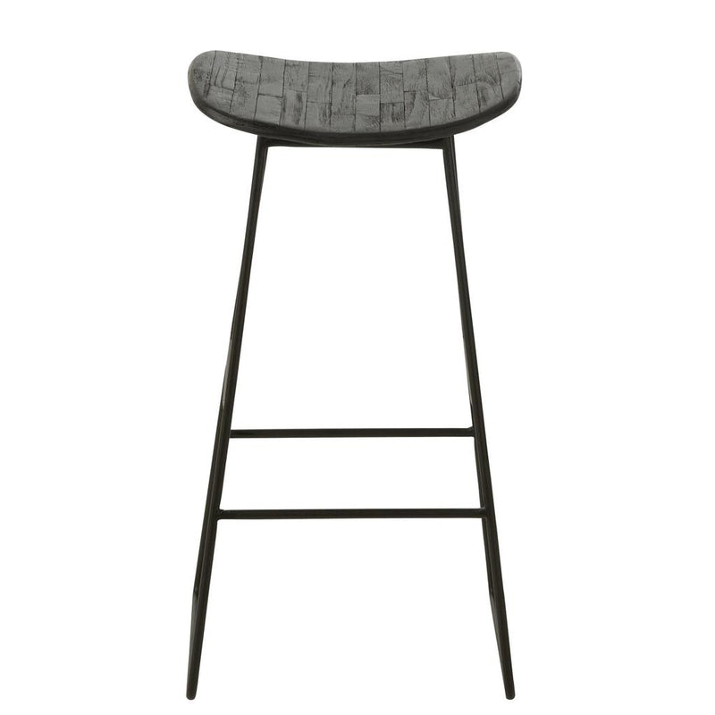Krukje Zwart Mdf Rechthoekig 30 cm 30x40x74 cm-Krukken-J-Line