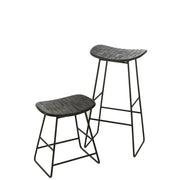 Krukje Zwart Mdf Rechthoekig 30 cm 30x40x74 cm-Krukken-J-Line