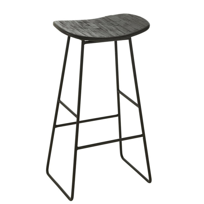 Krukje Zwart Mdf Rechthoekig 30 cm 30x40x74 cm-Krukken-J-Line