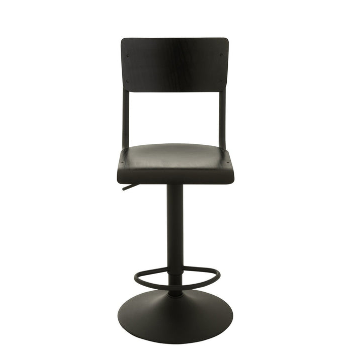 Krukje Zwart Metaal 40 cm-Krukken-J-Line