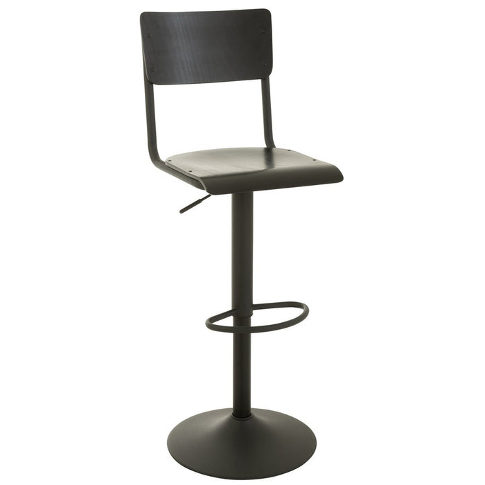 Krukje Zwart Metaal 40 cm-Krukken-J-Line