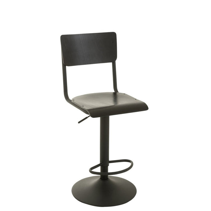 Krukje Zwart Metaal 40 cm-Krukken-J-Line