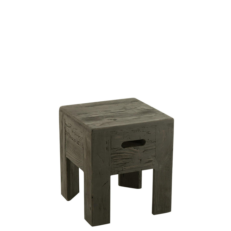 Krukje Zwart Recycled grenen 35 cm 35x35x40 cm-Krukken-J-Line