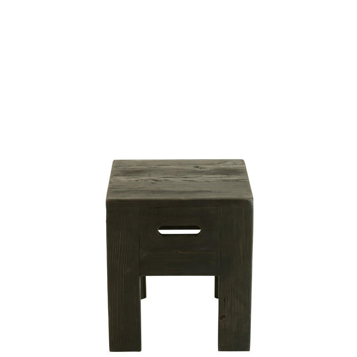 Krukje Zwart Recycled grenen 35 cm-Krukken-J-Line