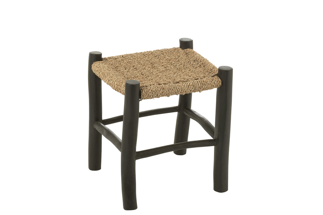 Krukje Zwart Zeegras Vierkant 40 cm-Krukjes-J-Line