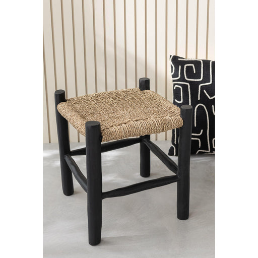 Krukje Zwart Zeegras Vierkant 40 cm-Krukken-J-Line