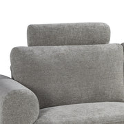 Kussen 1-Zitsbank Milano Chenille Stone Hoofdsteun 62x49x14 cm-Kussens-LABEL51