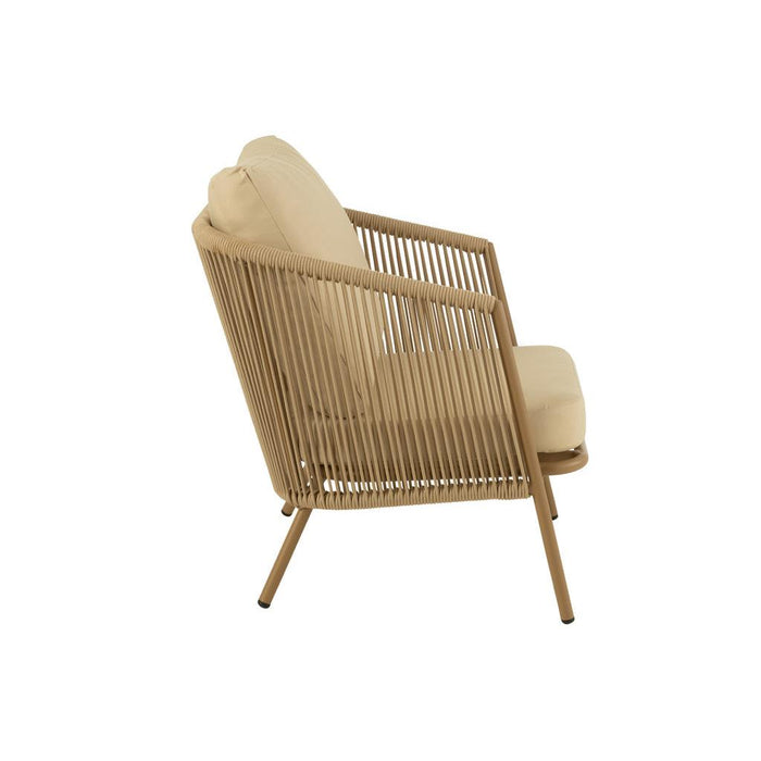 Kussen 3-zitsbank Beige Katoen 65x76 cm-Kussens-J-Line