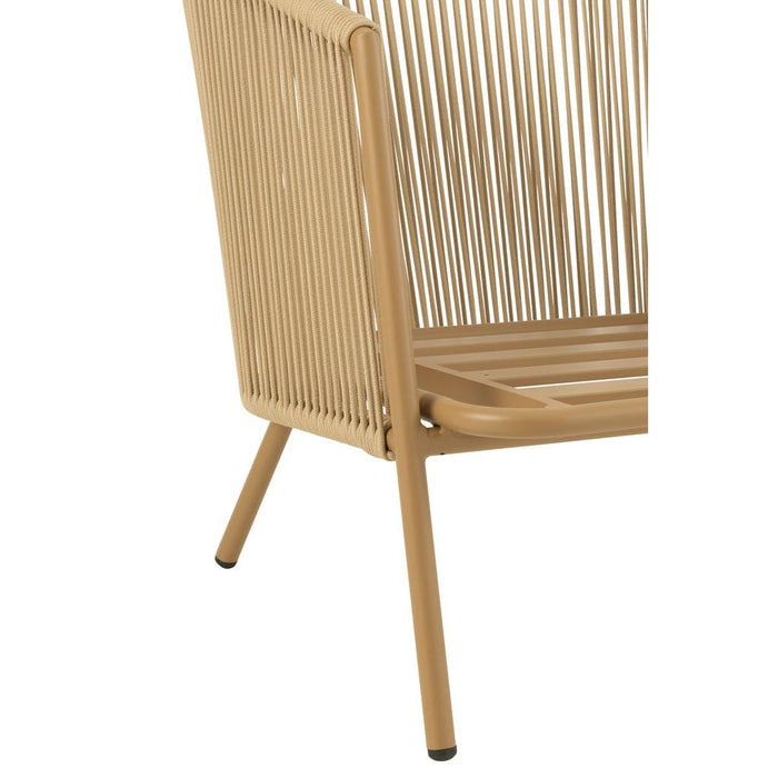 Kussen 3-zitsbank Beige Katoen 65x76 cm-Kussens-J-Line