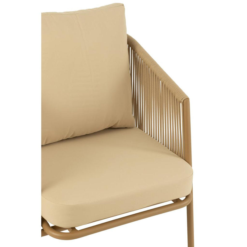Kussen 3-zitsbank Beige Katoen 65x76 cm-Kussens-J-Line