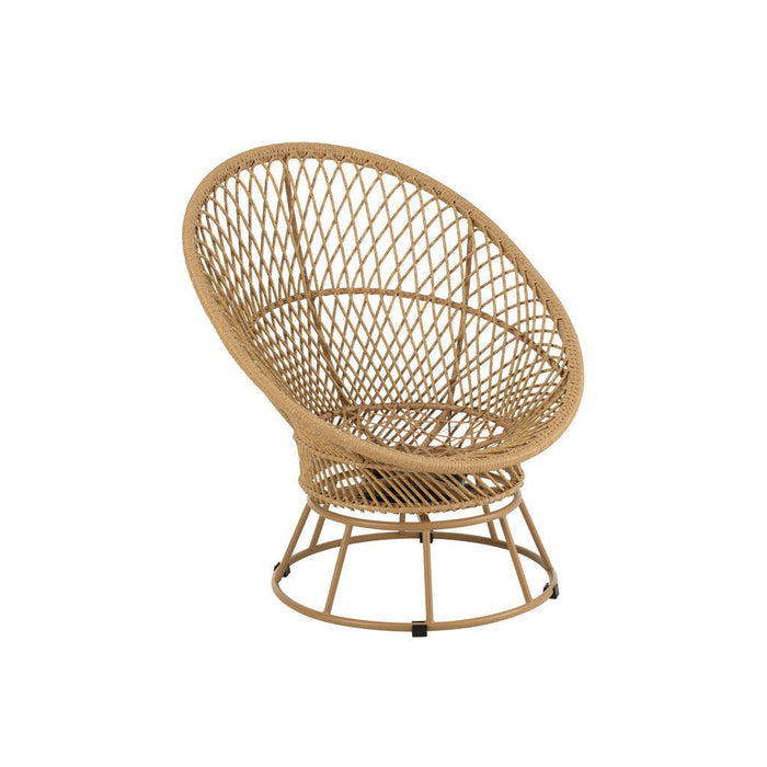 Kussen 3-zitsbank Beige Riet 92 cm 92x88x100 cm-Kussens-J-Line