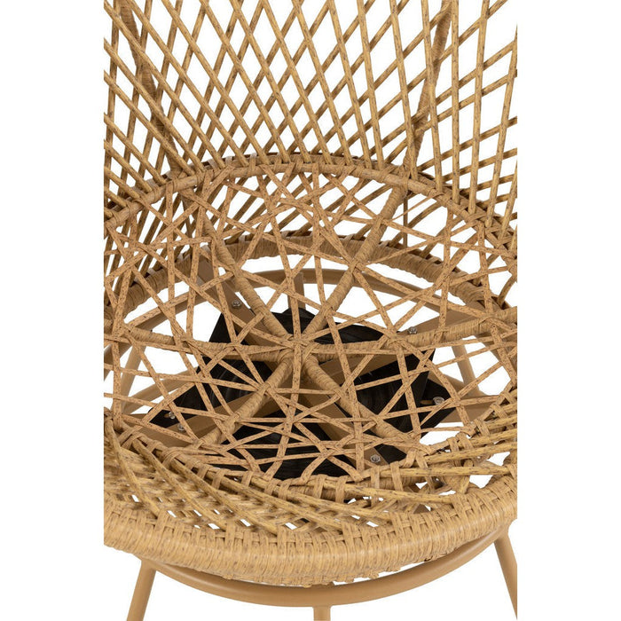 Kussen 3-zitsbank Beige Riet 92 cm 92x88x100 cm-Kussens-J-Line