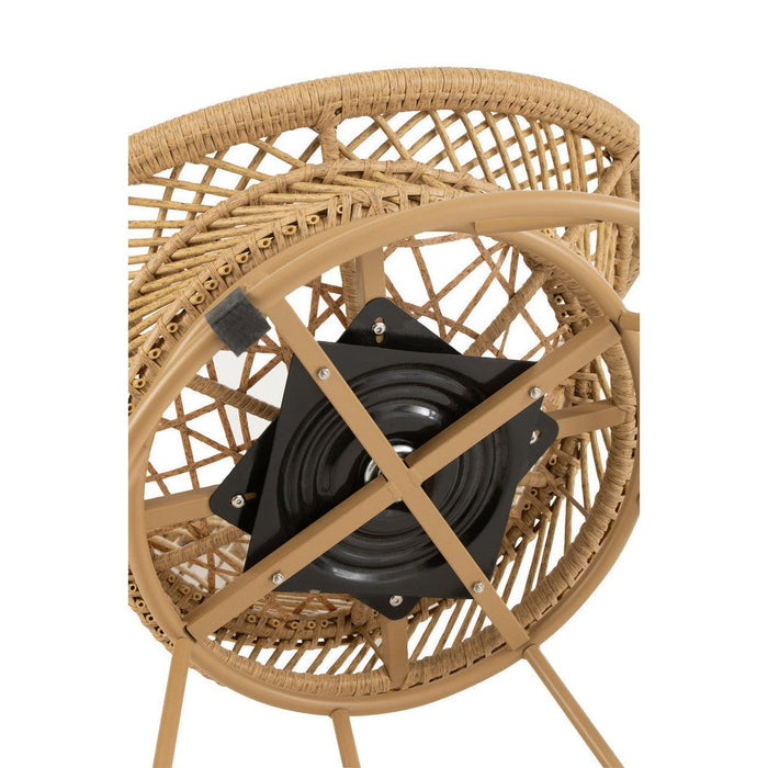 Kussen 3-zitsbank Beige Riet 92 cm 92x88x100 cm-Kussens-J-Line