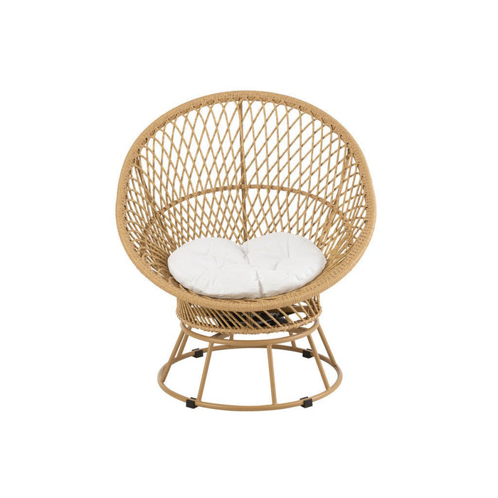 Kussen 3-zitsbank Beige Riet 92 cm 92x88x100 cm-Kussens-J-Line