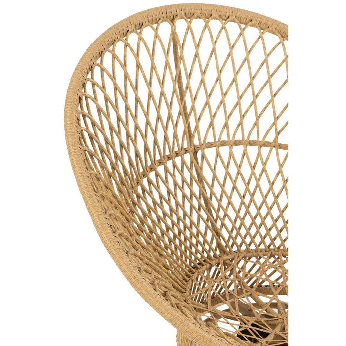 Kussen 3-zitsbank Beige Riet 92 cm 92x88x100 cm-Kussens-J-Line
