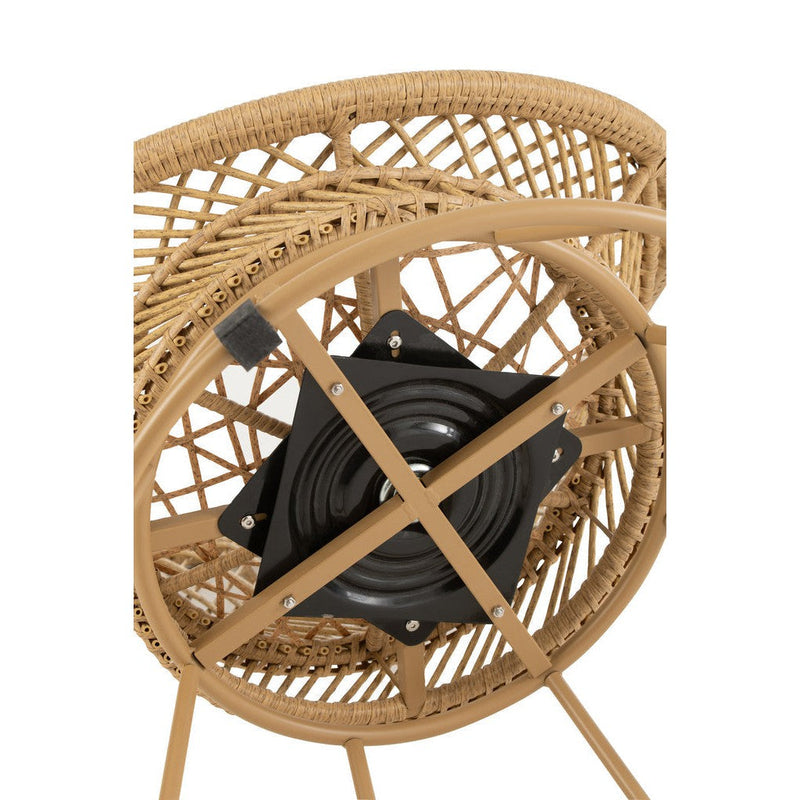 Kussen 3-zitsbank Beige Riet 92 cm 92x88x100 cm-Kussens-J-Line