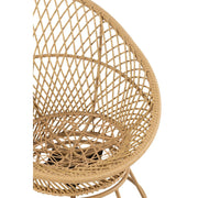 Kussen 3-zitsbank Beige Riet 92 cm 92x88x100 cm-Kussens-J-Line