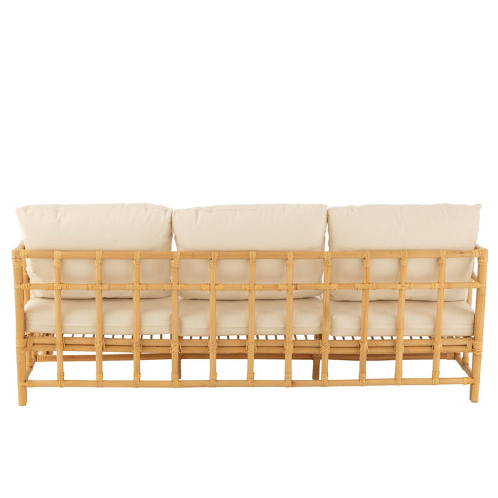 Kussen 3-zitsbank Naturel Linnen 73x187 cm-Kussens-J-Line