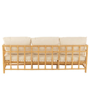 Kussen 3-zitsbank Naturel Linnen 73x187 cm-Kussens-J-Line