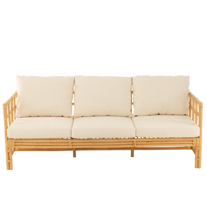 Kussen 3-zitsbank Naturel Linnen 73x187 cm-Kussens-J-Line