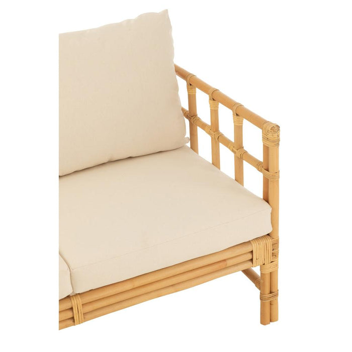 Kussen 3-zitsbank Naturel Polyester 73x127 cm-Kussens-J-Line