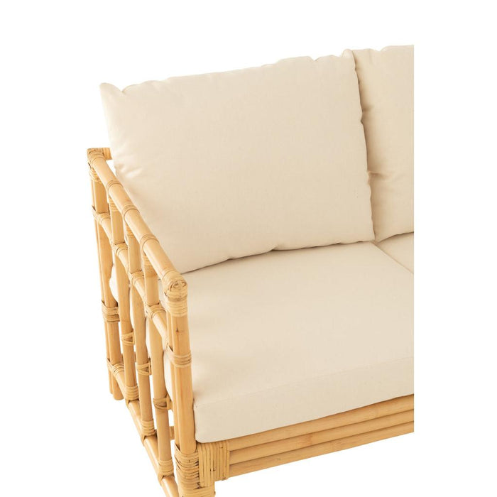 Kussen 3-zitsbank Naturel Polyester 73x127 cm-Kussens-J-Line