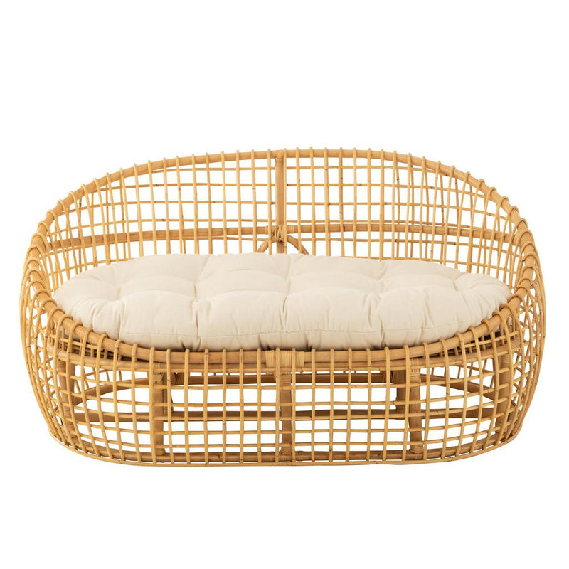 Kussen 3-zitsbank Naturel Rotan 84x137 cm-Kussens-J-Line