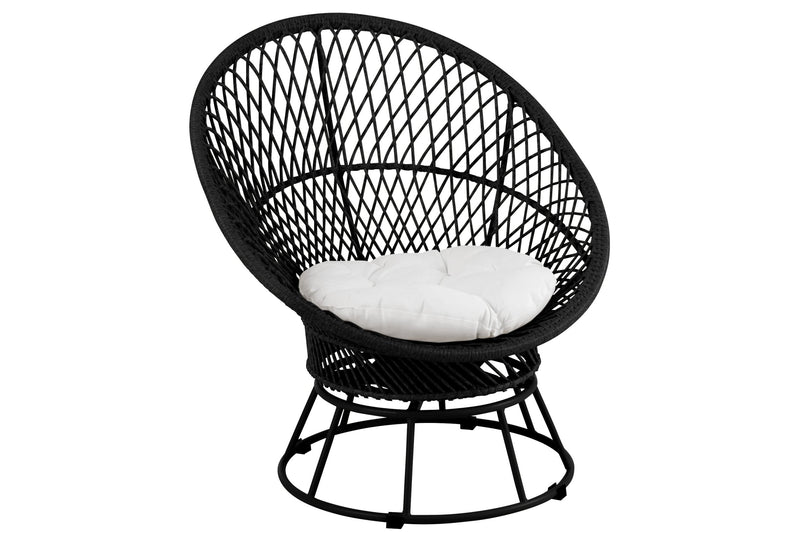 Kussen 3-zitsbank Zwart Ijzer 90 cm 90x92x100 cm-Kussens-J-Line