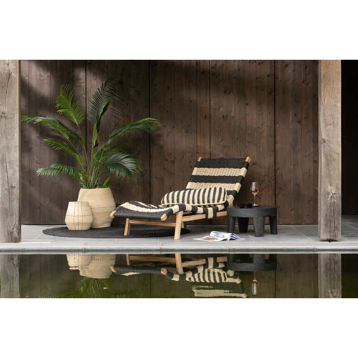 Kussen 3-zitsbank Zwart Teakhout 65x168 cm-Kussens-J-Line