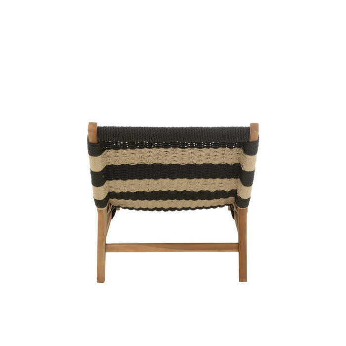 Kussen 3-zitsbank Zwart Teakhout 65x168 cm-Kussens-J-Line