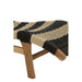 Kussen 3-zitsbank Zwart Teakhout 65x168 cm-Kussens-J-Line