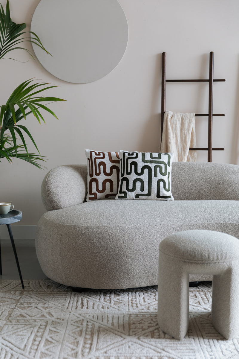 Kussen Ayur Polyester Bruin 40x40 cm-Kussens-Creating Home