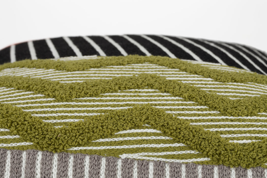 Kussen Nira Polyester Groen 40x40 cm-Kussens-Creating Home