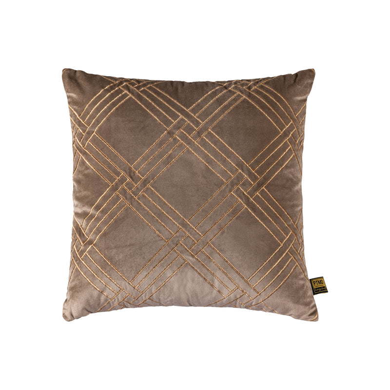 Kussen Sierkussen Cerine Stof Bruin 3x45 cm-Kussens-PTMD