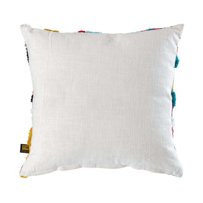 Decorative cushion Courtneay Blue Square Embroidery Decorative Cushion Lines