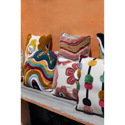 Kussen Sierkussen Courtneay Stof Blauw 4x45 cm-Kussens-PTMD