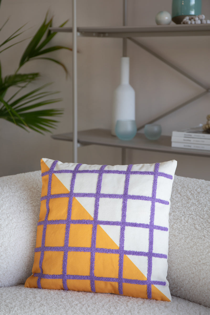 Kussen Sota Polyester Geel 40x40 cm-Kussens-Creating Home