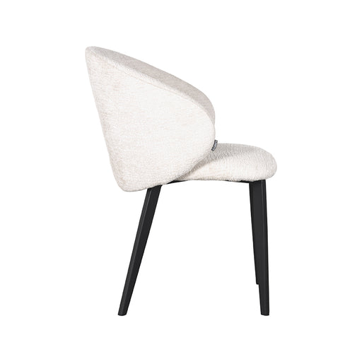 2de kans LABEL51 Eetkamerstoel Logan - Crème - Fluweel-Eetkamerstoelen-LABEL51