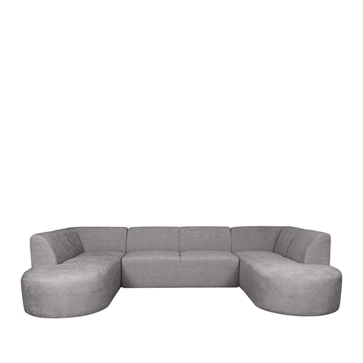 LABEL51 Bank Espen - Stone - Chenille - U-Bank-3-Zitsbanken-LABEL51
